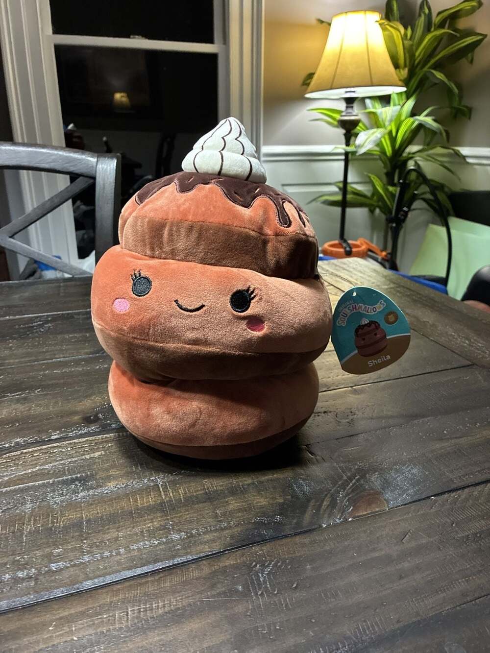 Squishmallows Sheila the Chocolate Pancakes 10 Inch Ultra Rare Plush
